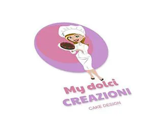 Logo Design My Dolci Creazioni Cake Designer