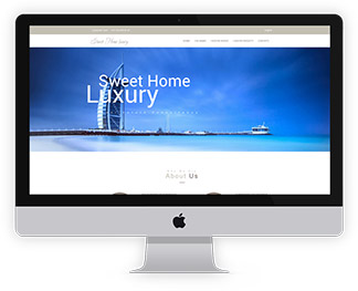 Website design for Sweet Home Luxury